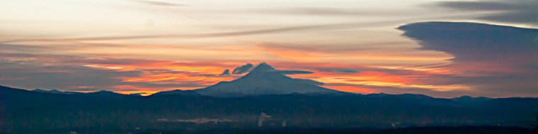 Vince Ferguson - Mount Hood Sunrise Panoramic - Digital Image